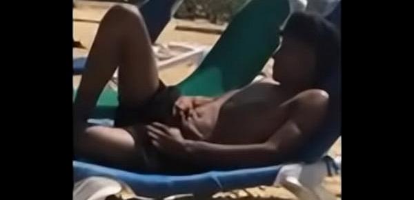  19yo caught flashing on public beach